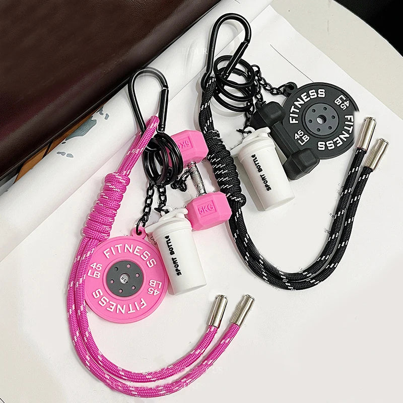 Hand-Woven Fitness Enthusiast Keychain Pendant
