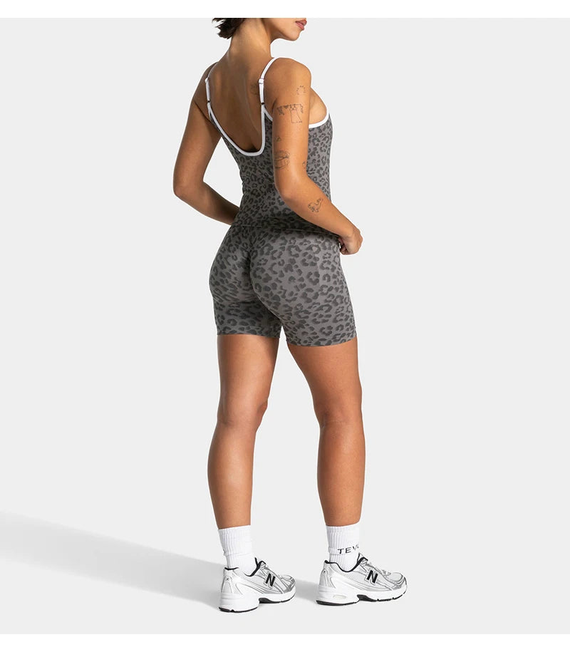 Leopard Print Seamless Shorts