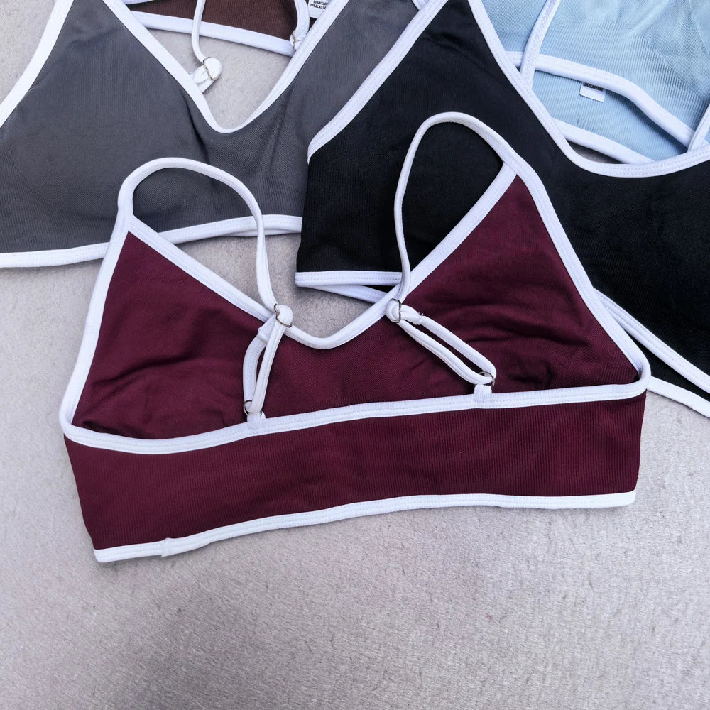 White Detail Legging and Sports Bra