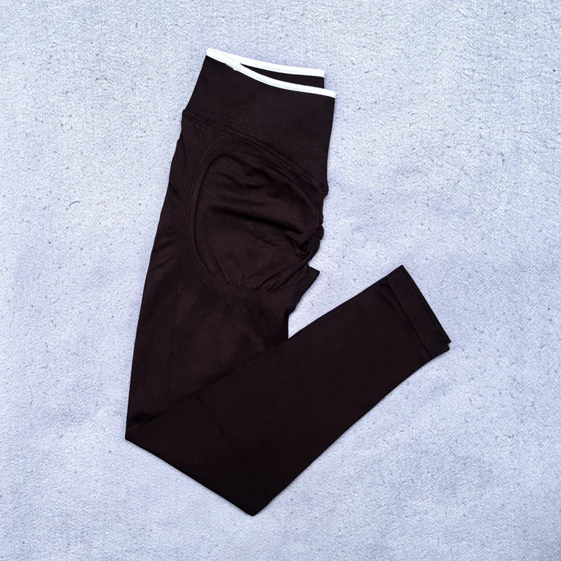 White Detail Legging and Sports Bra