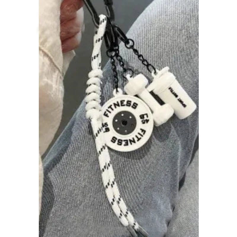 Hand-Woven Fitness Enthusiast Keychain Pendant