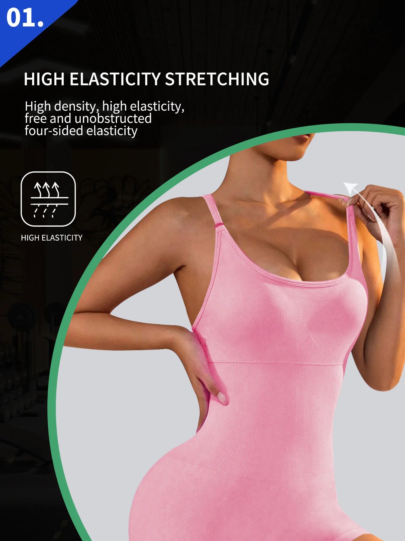 One-Piece  Open Back Yoga Jumpsuit