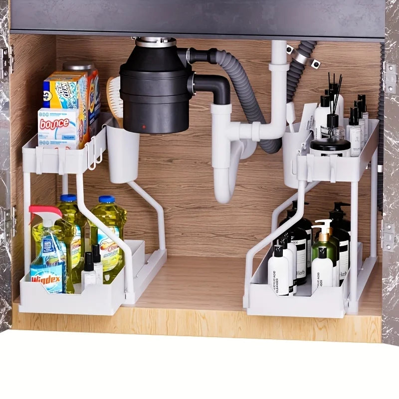 Two-Tier Pull-Out Under Sink Organizer
