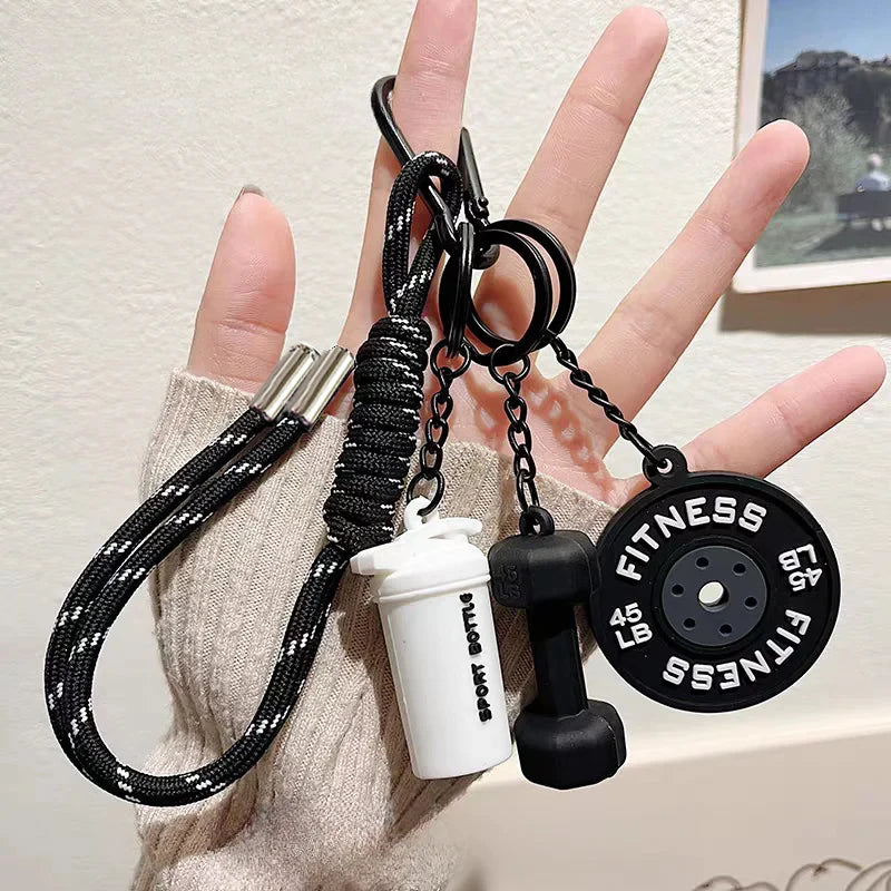 Hand-Woven Fitness Enthusiast Keychain Pendant