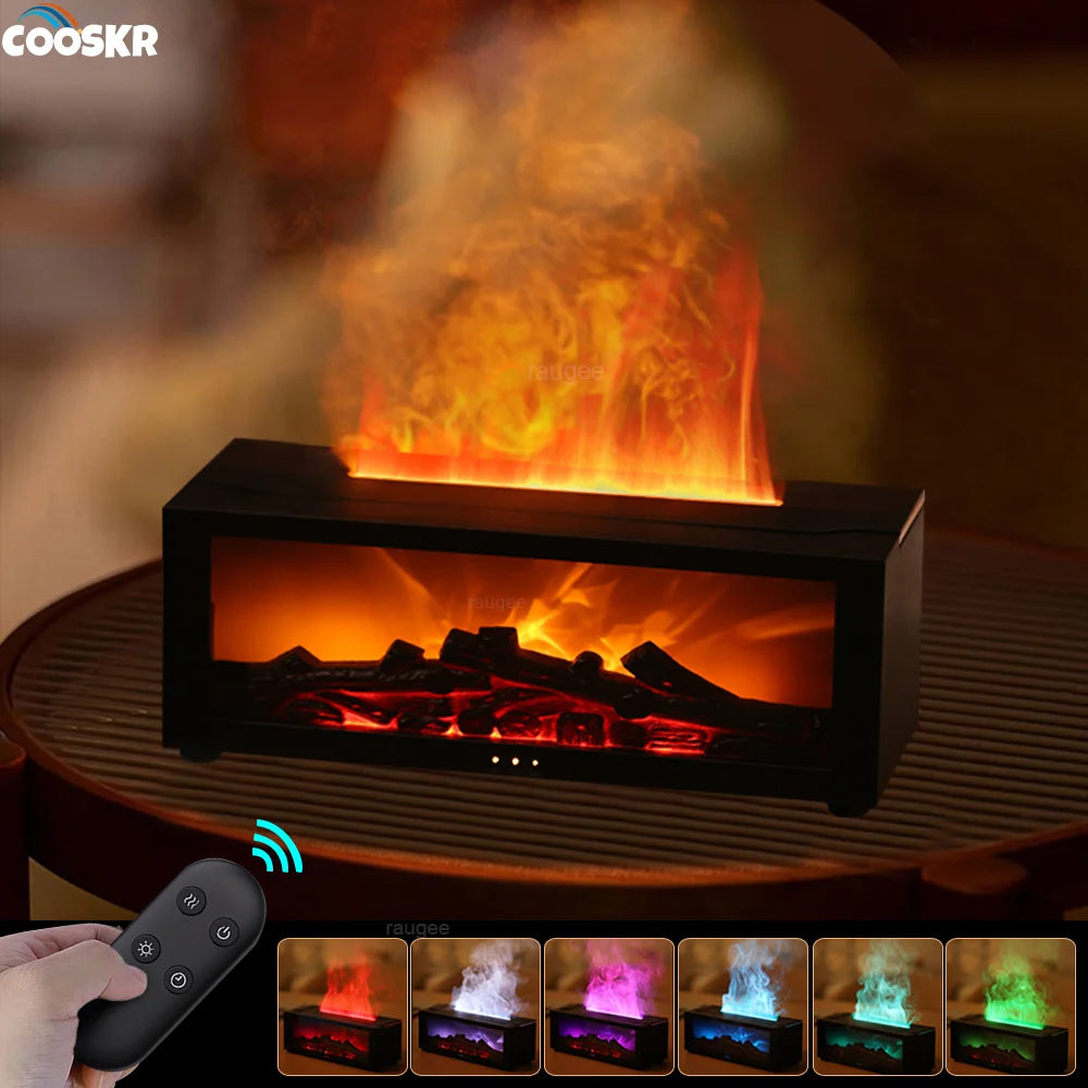 Remote Control Flame Aroma Diffuser