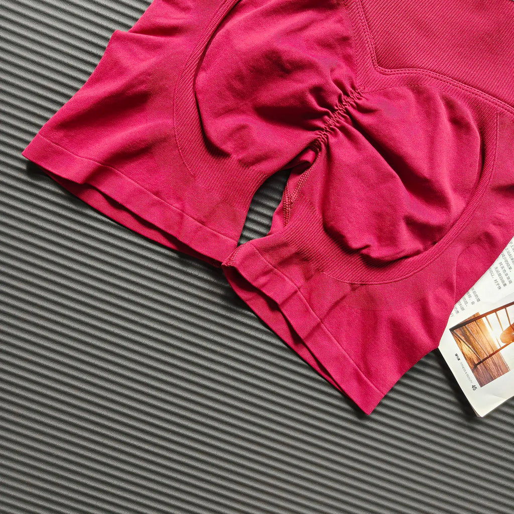 Contrast colour Seamless Breathable Shorts