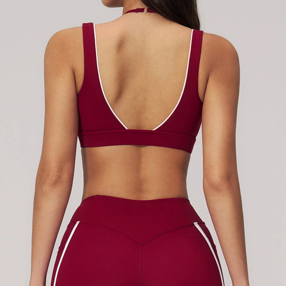 3D Colourway Cross Back Sports Bra