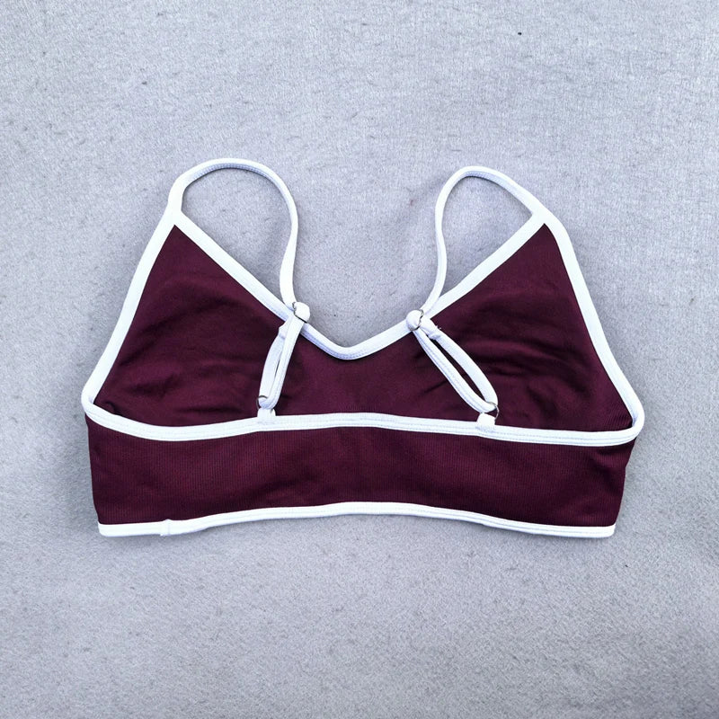 White Detail Legging and Sports Bra
