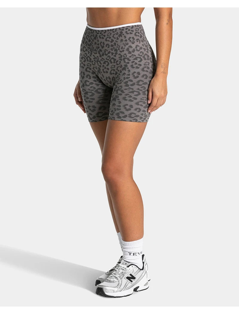 Leopard Print Seamless Shorts