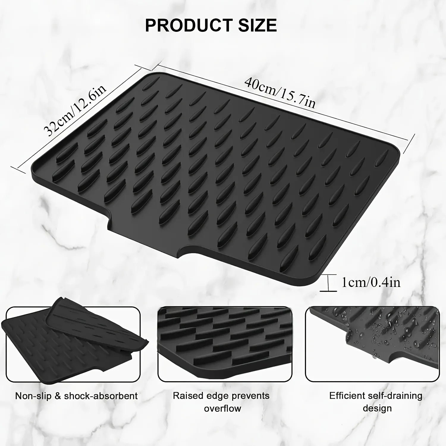 Kitchen Silicone Countertop Drying Mat