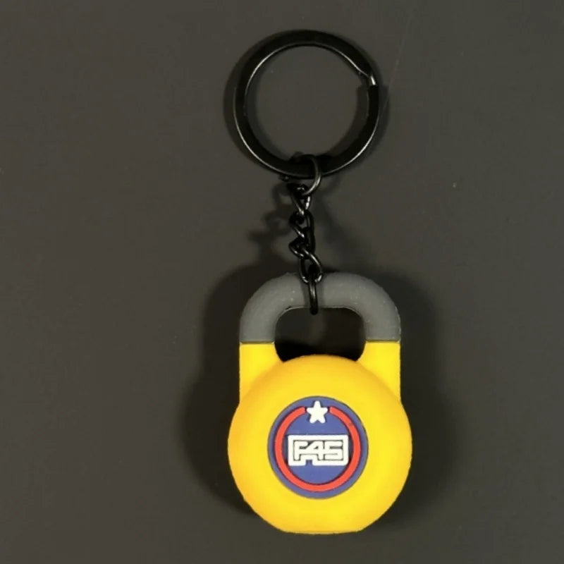 Silicone Dumbbell Keychain  Gym Lovers