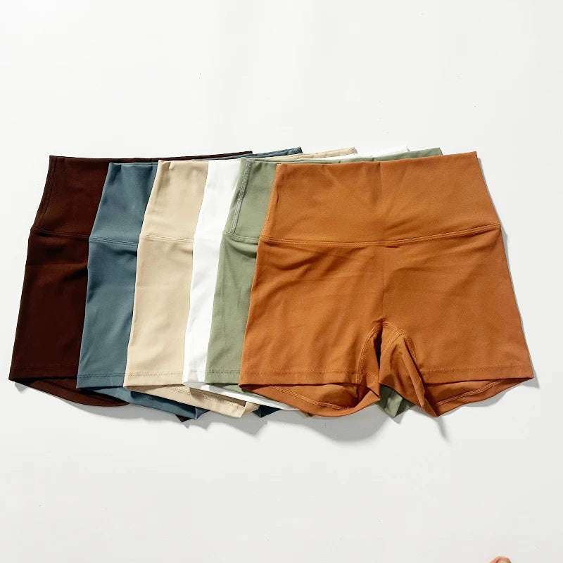 HIGH WAIST YOGA BIKER SHORTS