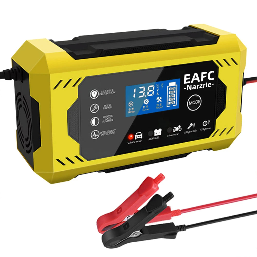 Smart LCD Car Battery Charger
