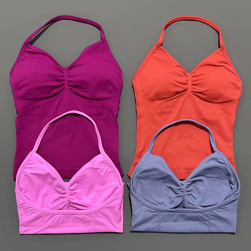 Longline Open Back Halter Top 