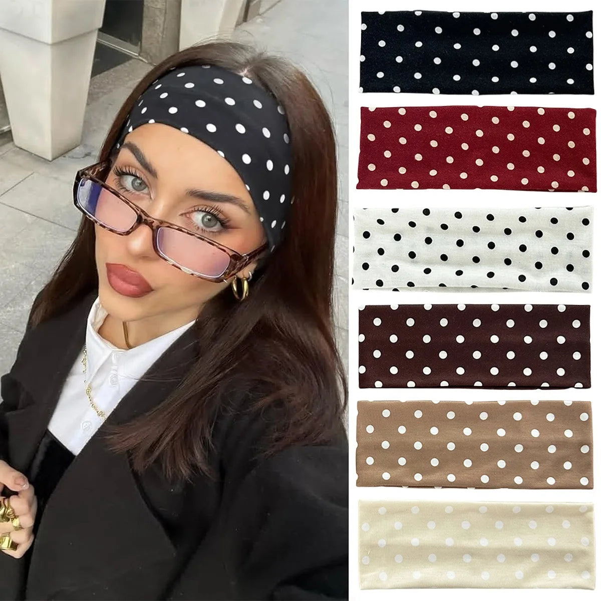Polka Dot Sports Headband