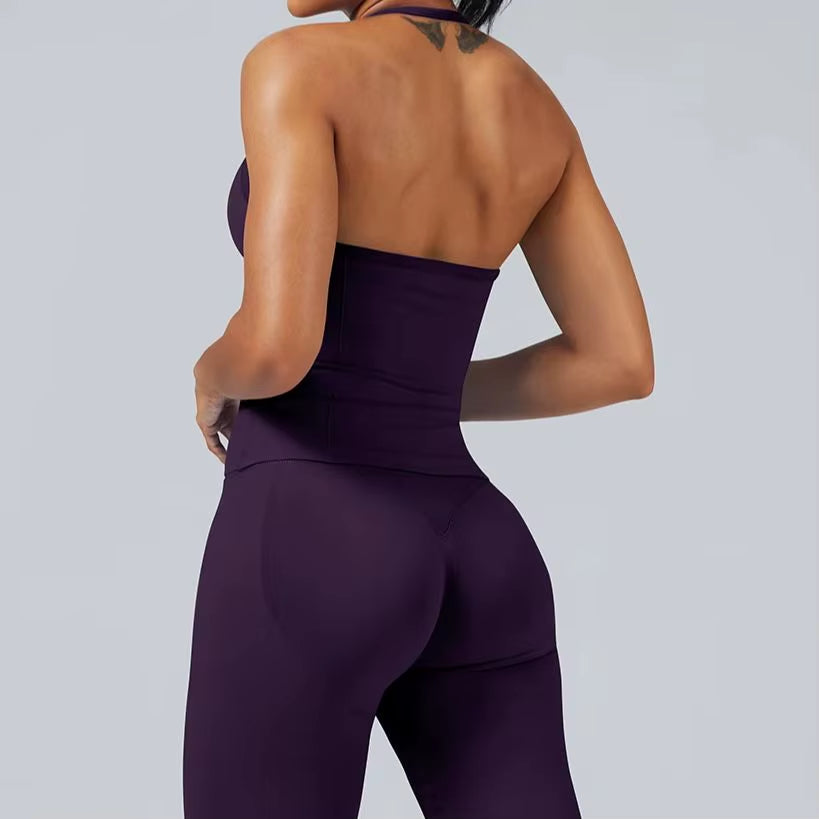 Longline Open Back Halter Top 