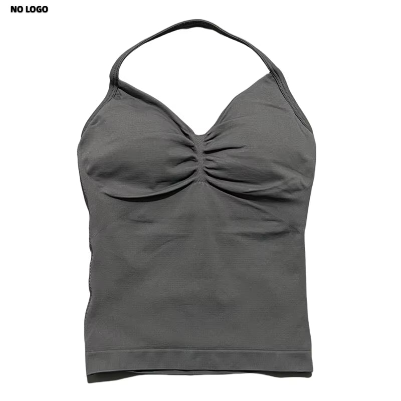 Longline Open Back Halter Top 