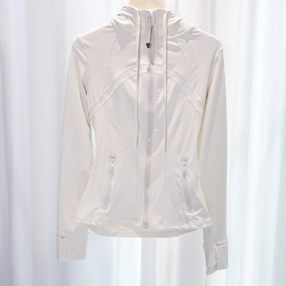 Hooded Slim Fit Fitness Jacket