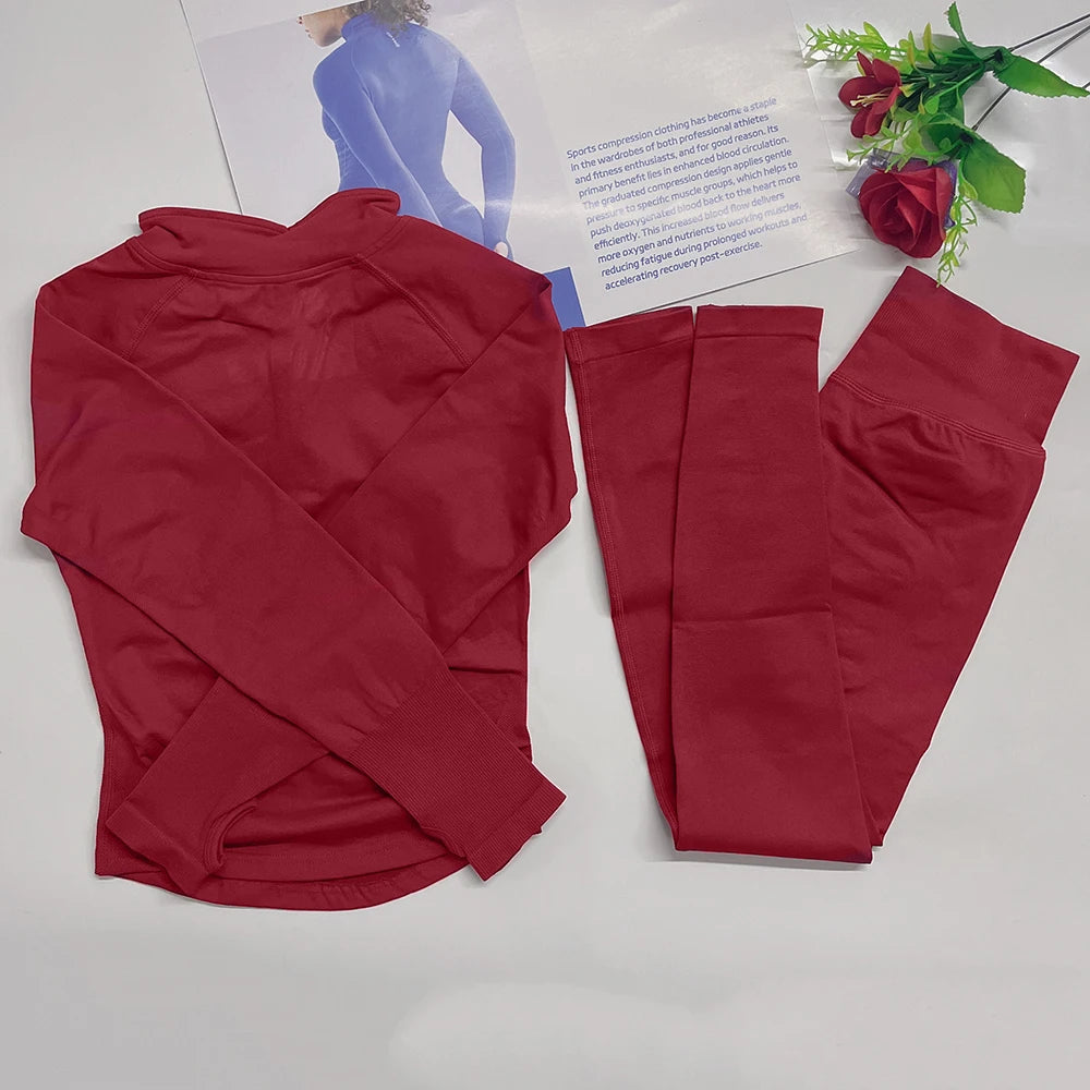 Two Pice Quarter Zip jacket and Impact leggings Set