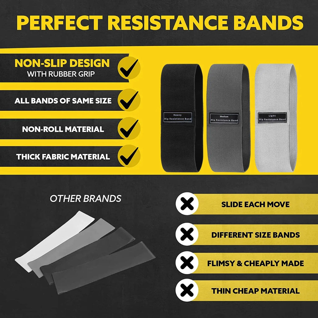 Elastic Fabric Workout Bands 