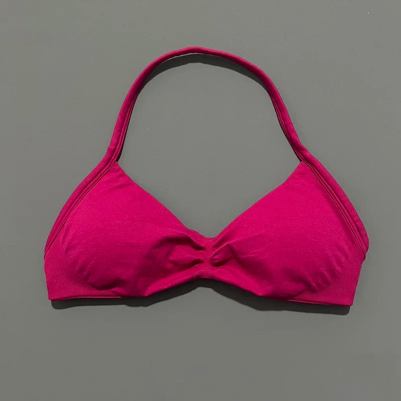 STRAPPY SEAMLESS YOGA BRA