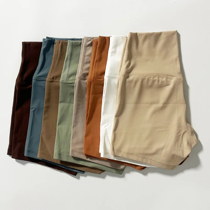 HIGH WAIST YOGA BIKER SHORTS