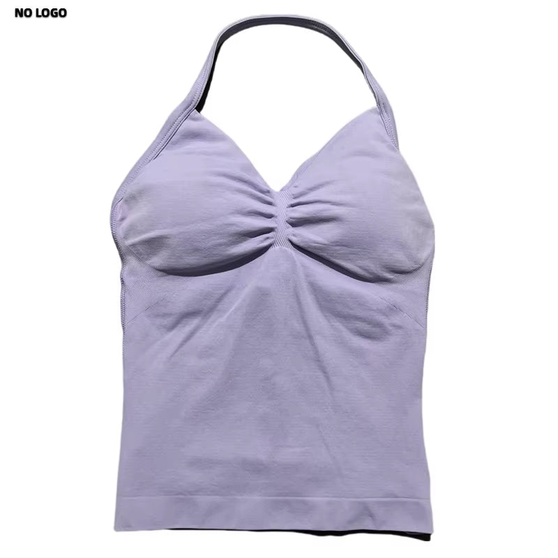 Longline Open Back Halter Top 