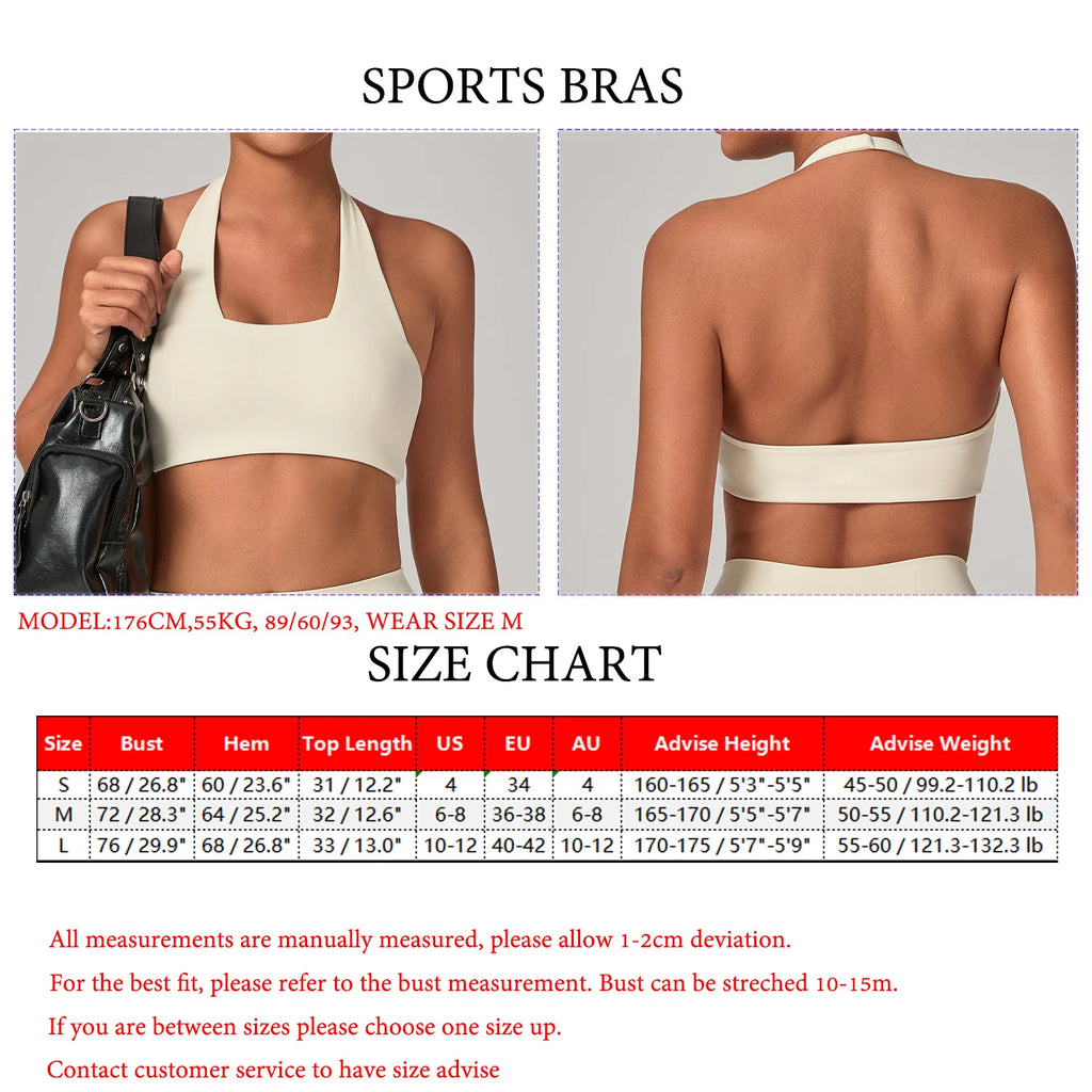 Open Back Fitness Halter Top