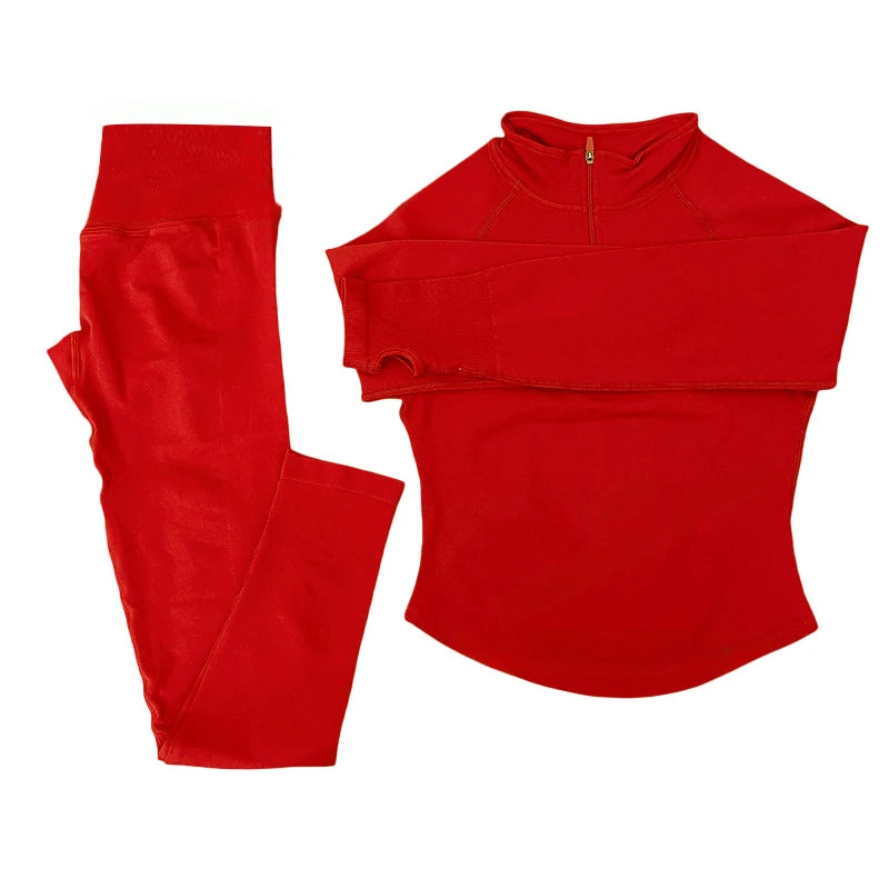 Two Pice Quarter Zip jacket and Impact leggings Set