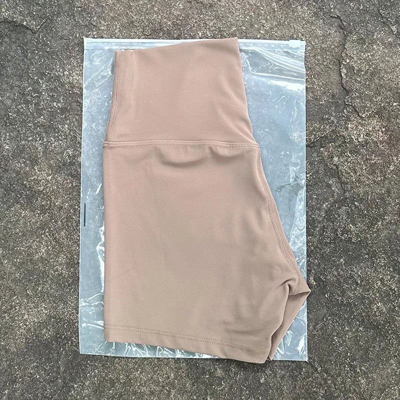 HIGH WAIST YOGA BIKER SHORTS