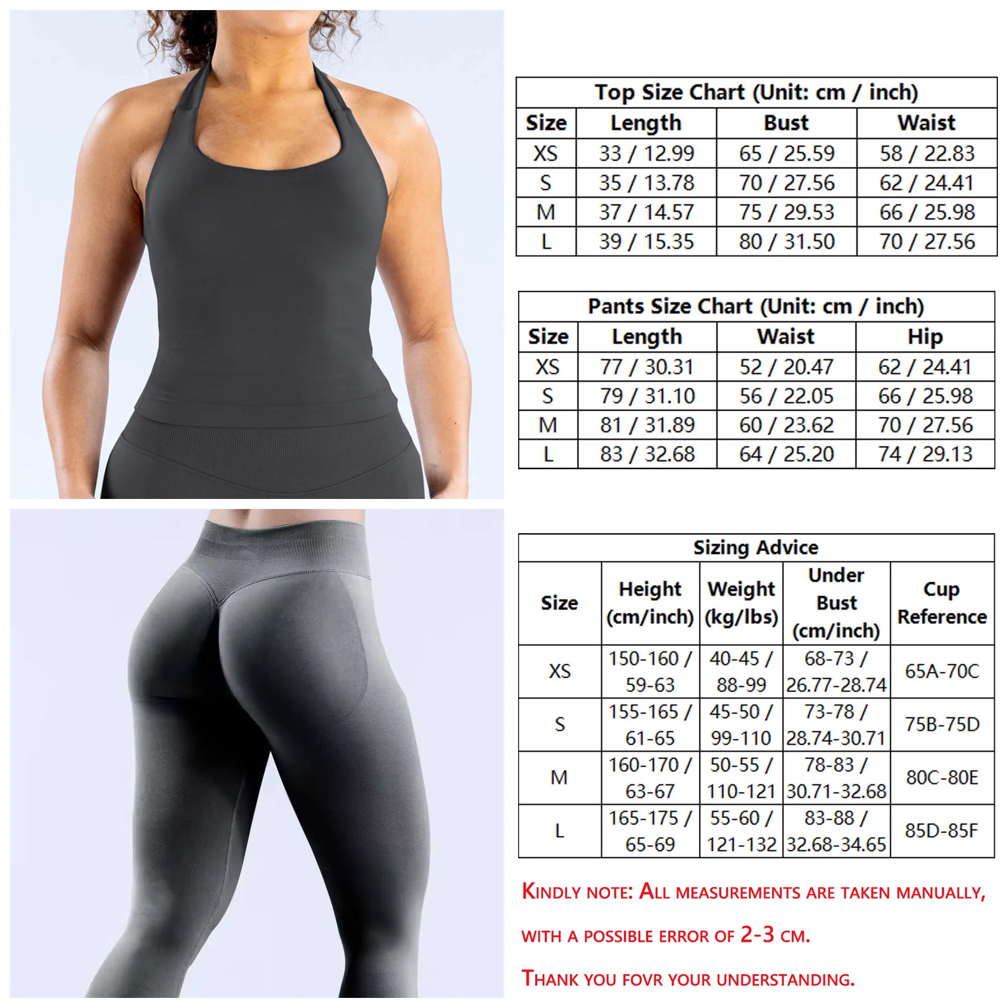 Two Piece Leggings and Longline Halter Bras Set