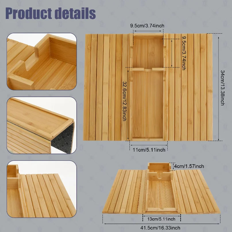 Foldable Bamboo Sofa Tray