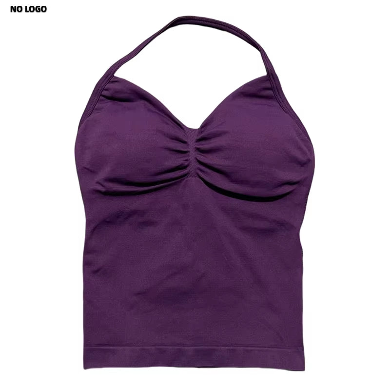 Longline Open Back Halter Top 
