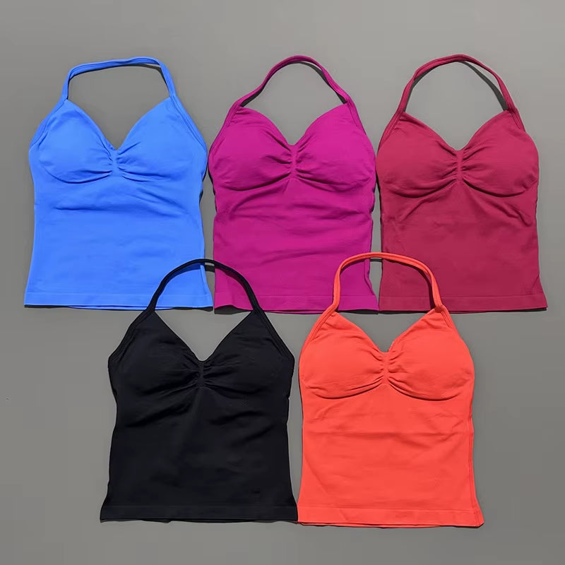 Longline Open Back Halter Top 
