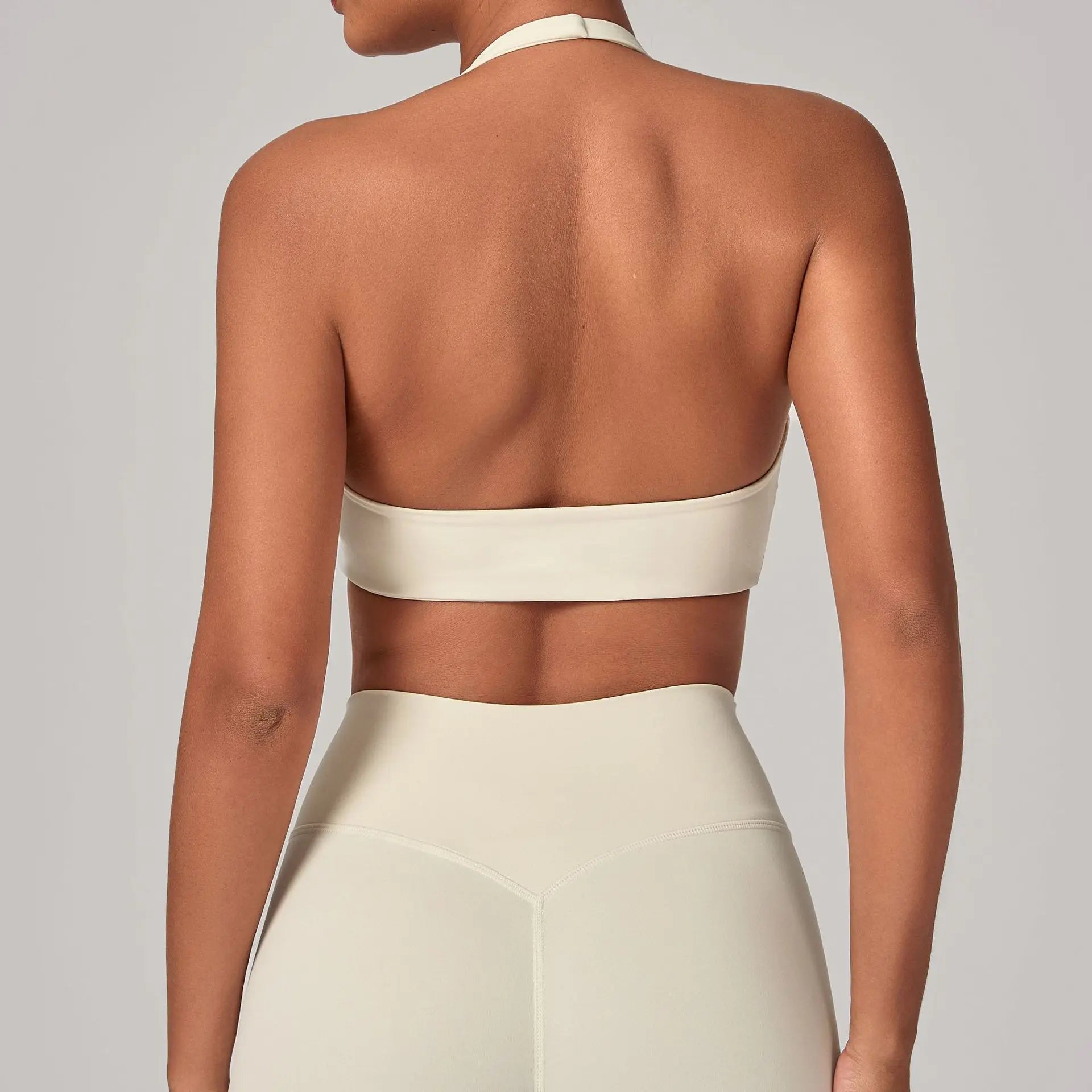 Open Back Fitness Halter Top