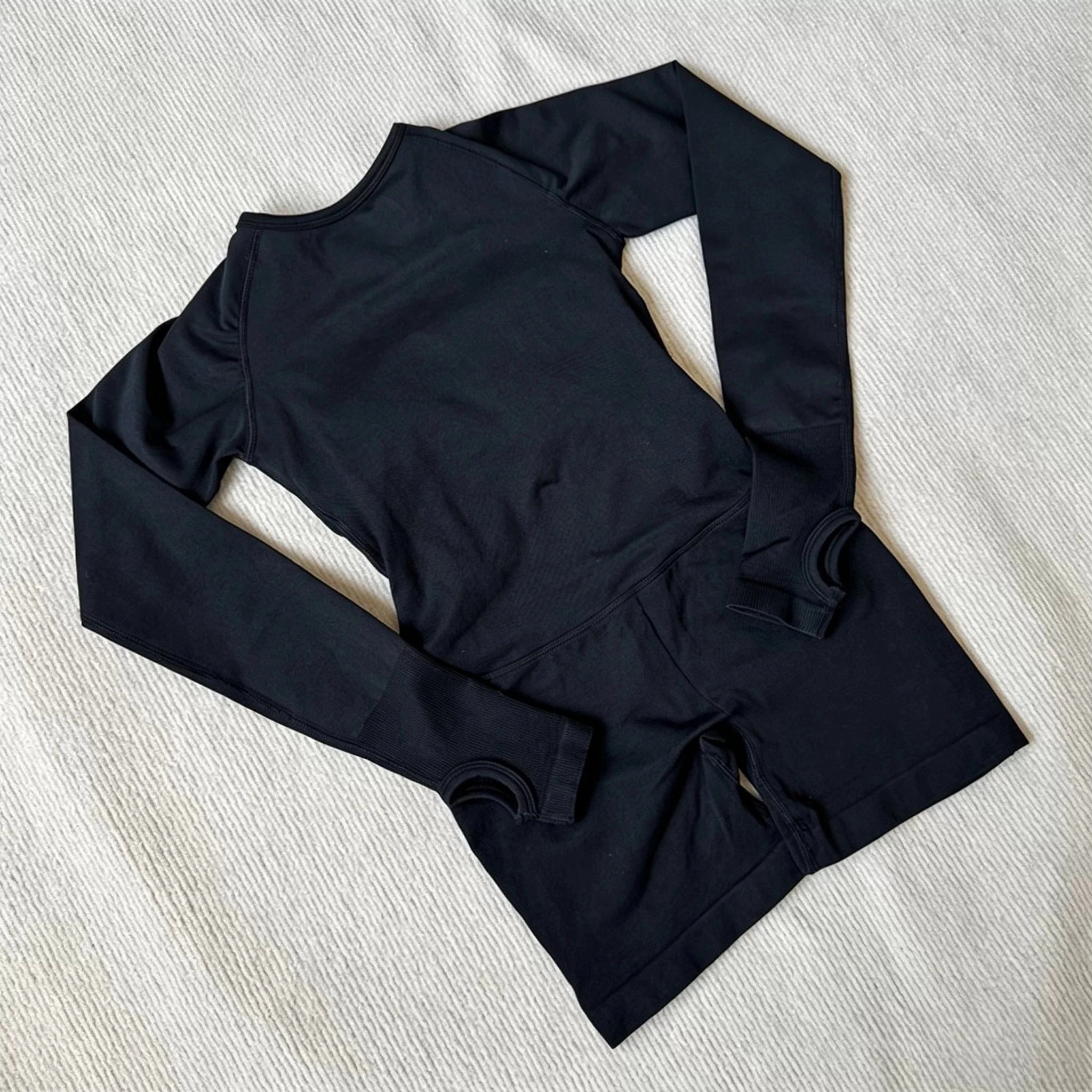 Seamless Open Back One Piece Body Suit
