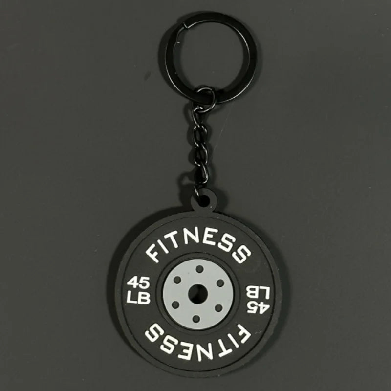 Silicone Dumbbell Keychain  Gym Lovers
