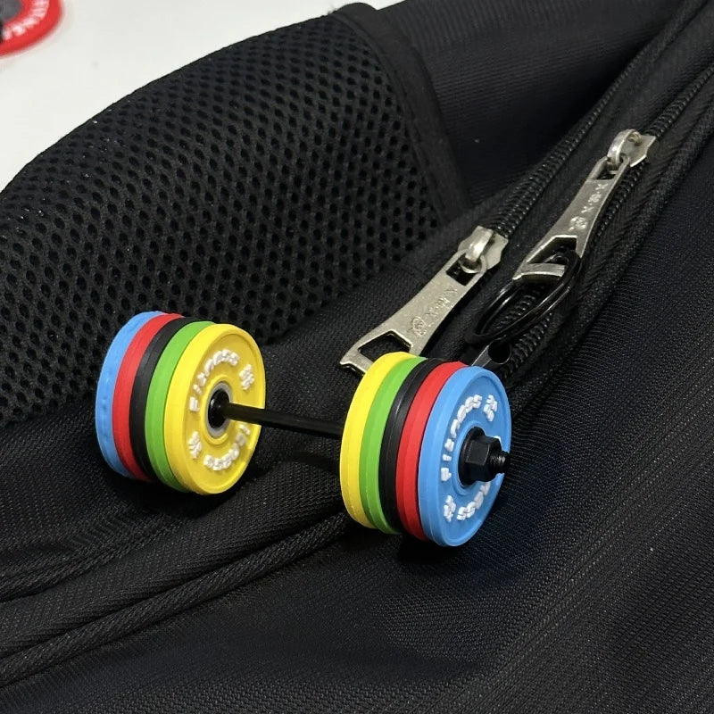 Silicone Dumbbell Keychain  Gym Lovers