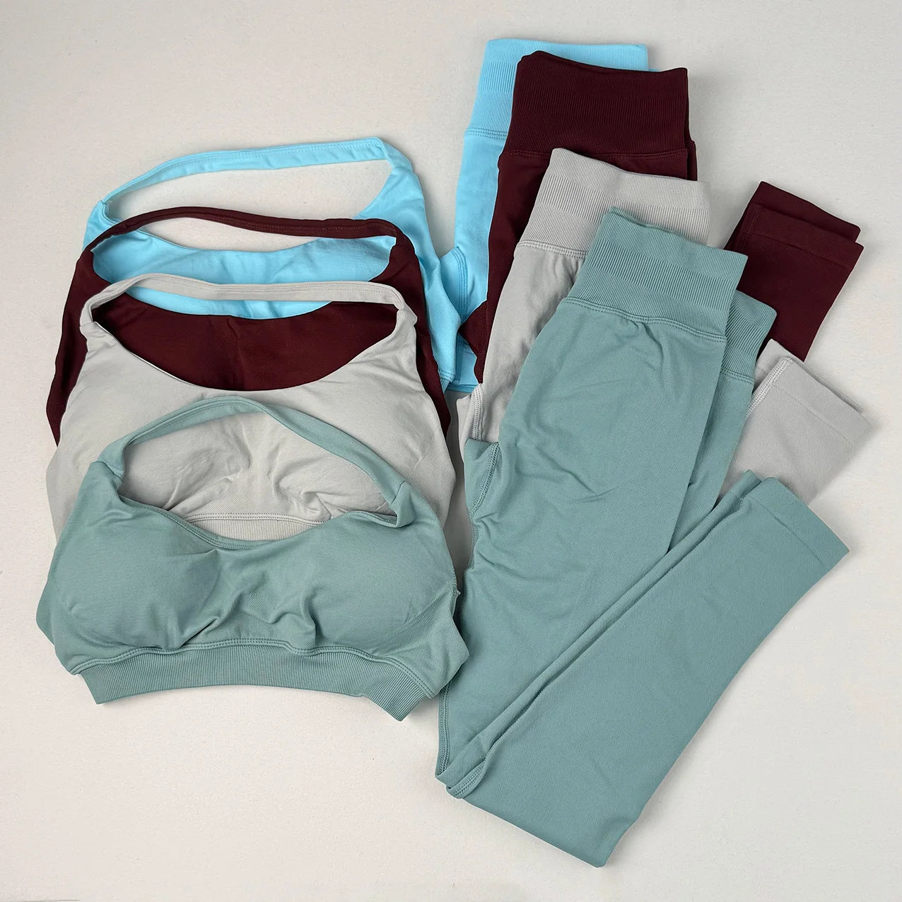 Two Piece Seamless leggings and Sports Bra Set 