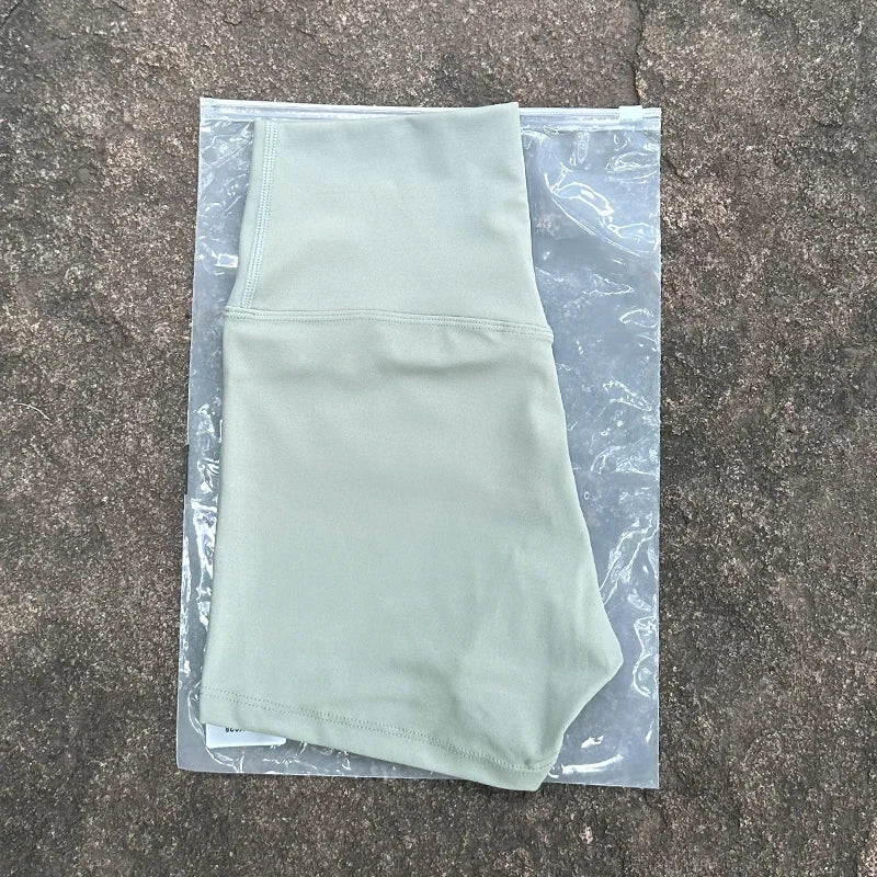 HIGH WAIST YOGA BIKER SHORTS