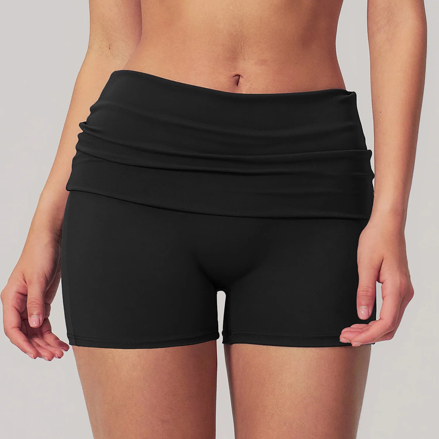 Butt Lifting Fold over Fitness Shorts 