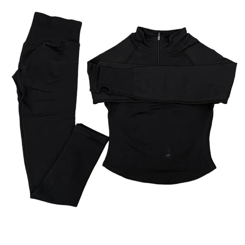 Two Pice Quarter Zip jacket and Impact leggings Set
